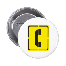 Zeichen Telefon sign telephone Anstecknadelbuttons