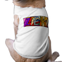 ZEKE ~ PERSONALIZED BGLETTERS ~ PET-WARE FOR DOGS! DOGGIE TEE SHIRT