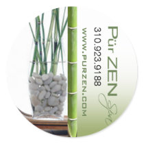 Zen Bamboo Massage Therapist Spa stickers