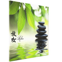 Zen Canvas Print with Chinese Characters.