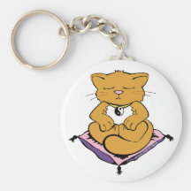 Zen Cat Key Chain