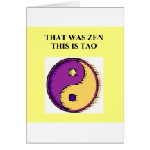 zen dao buddhism taoism joke card