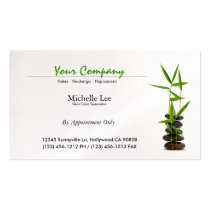Zen élégant de spa/soins de la peau/massage cartes professionnelles