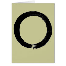 Zen Enso Buddhist Greeting Card