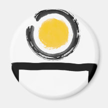 Zen On My Desk Logo Refrigerator Magnet