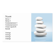 Zen stones visitekaartjes