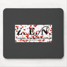 Zen whit w blood mousepad