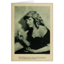Zena Keefe 1920 vintage portrait card