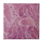 Zentangle Tapestry in Pinks Ceramic Tiles