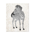 Zenya Black & White Art Canvas Stretched Canvas Prints