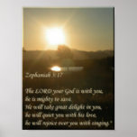 Zephaniah 3:17 posters