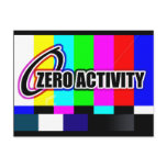 Zero Activity Dead Signal No Reception TV postcards