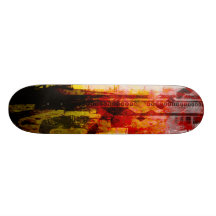 Zero Deck-Orange/Red Skateboard Deck