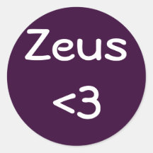 Zeus <3 sticker