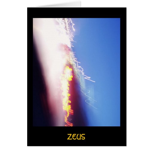 ZEUS CARTE DE VŒUX