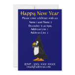 ZF- New Year's Eve Party Invitation Penguin