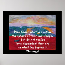 Zhuangzi Quote - Poster