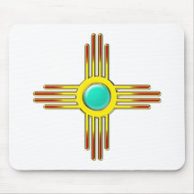 Zia Sonne - Zia Pueblo - Kraft Symbol Mauspads