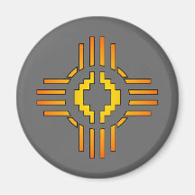 Zia Sun Sign Refrigerator Magnet
