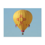 Zia Sun Symbol Hot Air Balloon Postcard