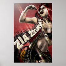 Zia Zombie Was Here!!! - Halloween Poster