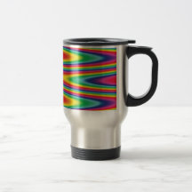 Zig Zag Psychedelic Rainbow Pattern Coffee Mug