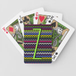 Zig-Zag Stripe Bicycle Card Decks