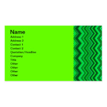 zigzag greens business cards