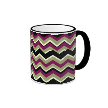ZigZag Pattern Designer Decor Mug - Sonoma Style