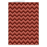 Zigzag Pattern in Cool Shades of Red Greeting Cards