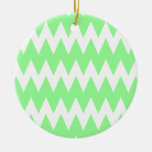 Zigzags blancs et verts décoration de noël