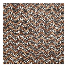 Zigzags de poster de animal photos d’art