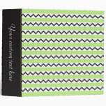 Zigzags noirs de chevron et rayures de vert de cha