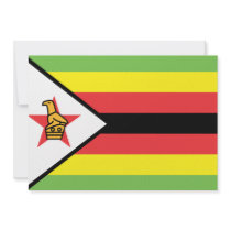 Zimbabwe Flag Personalized Announcements