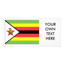 Zimbabwe Flag Photo Greeting Card