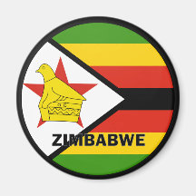 Zimbabwe Roundel quality Flag Refrigerator Magnets