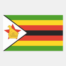Zimbabwe/Zimbabwean Flag Sticker