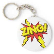 Zing, Zap, Pow!!! Keychain