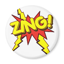 Zing, Zap, Pow!!! Magnet