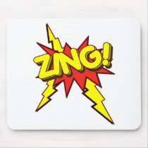 Zing, Zap, Pow!!! Mousepad