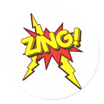 Zing, Zap, Pow!!! Stickers