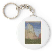 Zion National Park 1938 Springdale Utah Key Chain