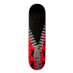 Zipped Up Zombies Everywhere Skate Deck