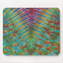 Zipper V-Pattern Tie Dye Stripes Mousepad