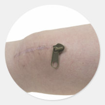 ZipperPullScar091209 Sticker