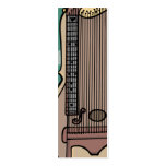 zither harp bookmark business cards