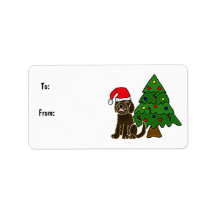 ZL- Labradoodle Gift Tags Address Label