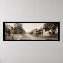 Zoar OH Old Street Photo 1905 Poster