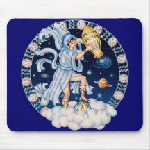 Zodiac Aquarius - Customize it! Mousepads