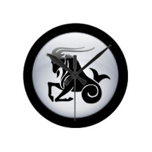 Zodiac Capricorn Wall Clock